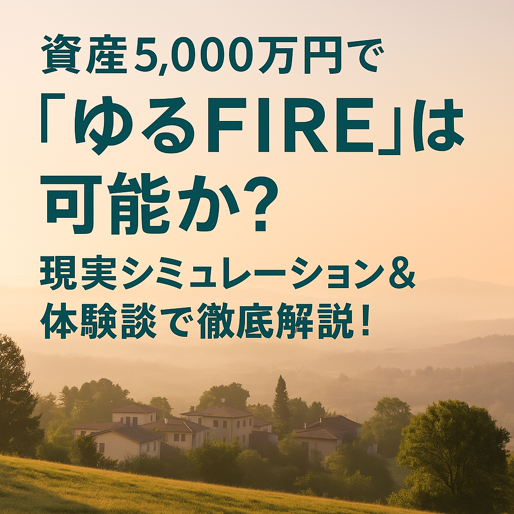 資産5000万円でゆるFIREは可能か