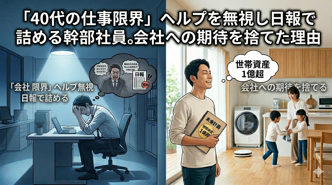 「40代の仕事限界」ヘルプを無視し日報で詰める幹部社員。崩壊寸前の私が会社への期待を捨てた理由