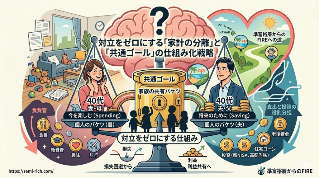 対立をゼロにする「家計の分離」と「共通ゴール」の仕組み化戦略