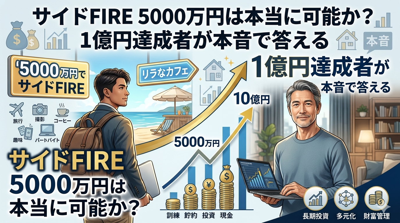 5000万円でサイドFIRE可能か
