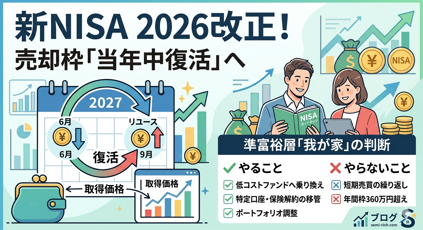 新NISA改正売却枠即時復活
