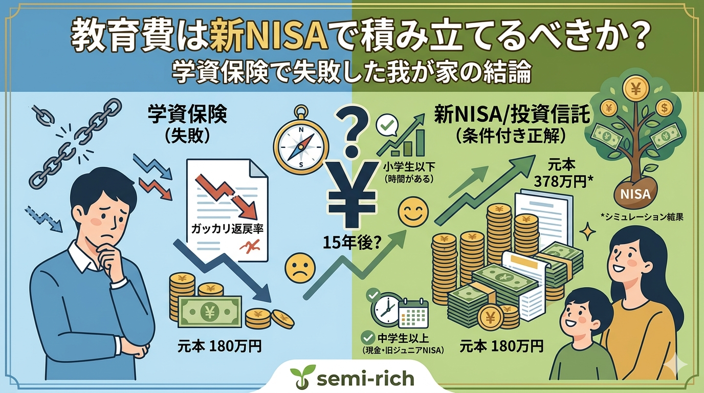 教育費は新NISAで積み立てるべきか？